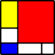 Logo Be a Connoissseur inspired by Piet Mondrian